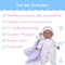 Jc Toys La Baby Soft 11in. Baby Doll, Blue with Blanket, Hispanic 13110 - alternate 2
